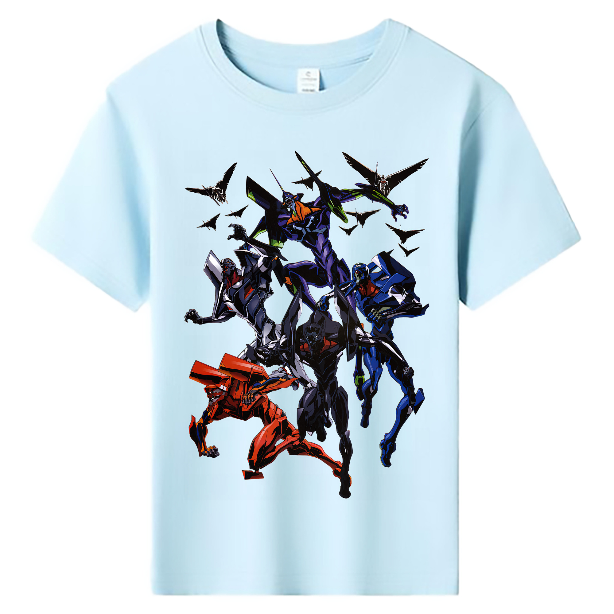 （画像用） EVA 新世紀エヴァンゲリオン 綿100％キッズTシャツ（フロントプリント）